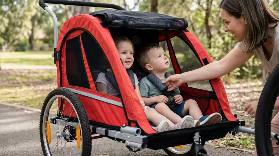 Fluid BT511 Child Bike Trailer for 2 Children