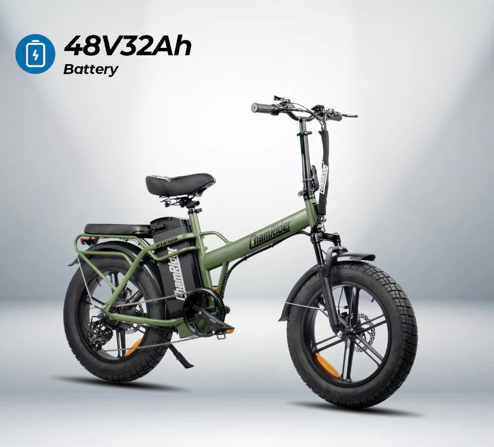 ChamRider DTS425 Pro Delivery Electric Bike | 48V 32Ah Battery | Up to 150KM Range | 250W EU Legal E-Bike