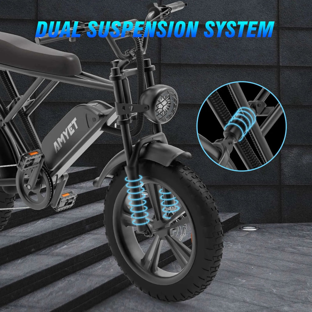 20″ Fat Tire Electric Bike OOK-TEK AMYET V9-G60