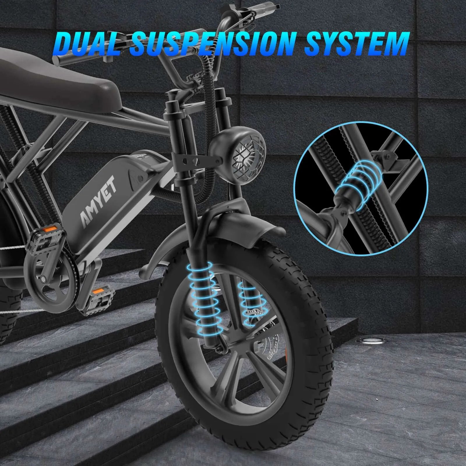 20″ Fat Tire Electric Bike OOK-TEK AMYET V9-G60