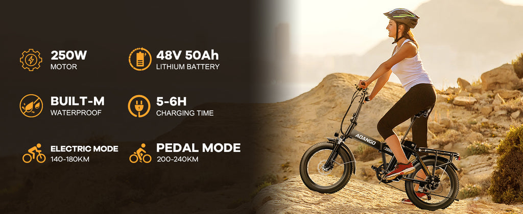 AOANGO / EUYBIKE F6 Folding Electric Bike 48V 50Ah 250W | 240km Range