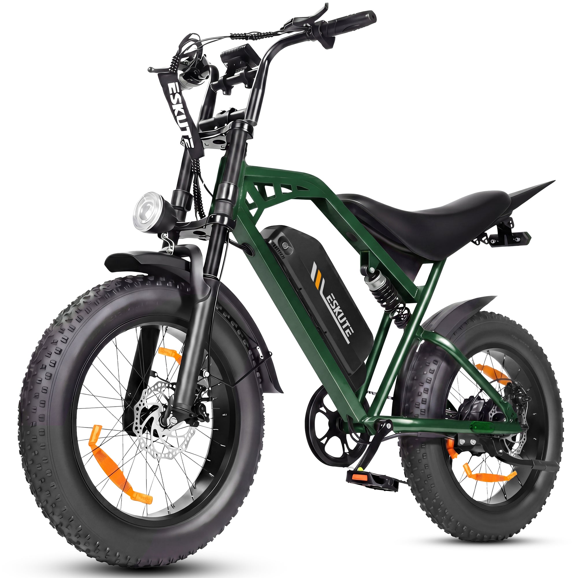 Eskute V202 Retro Electric Bike 250W 48V 20.8Ah | Full Suspension Fat Tire E-Bike