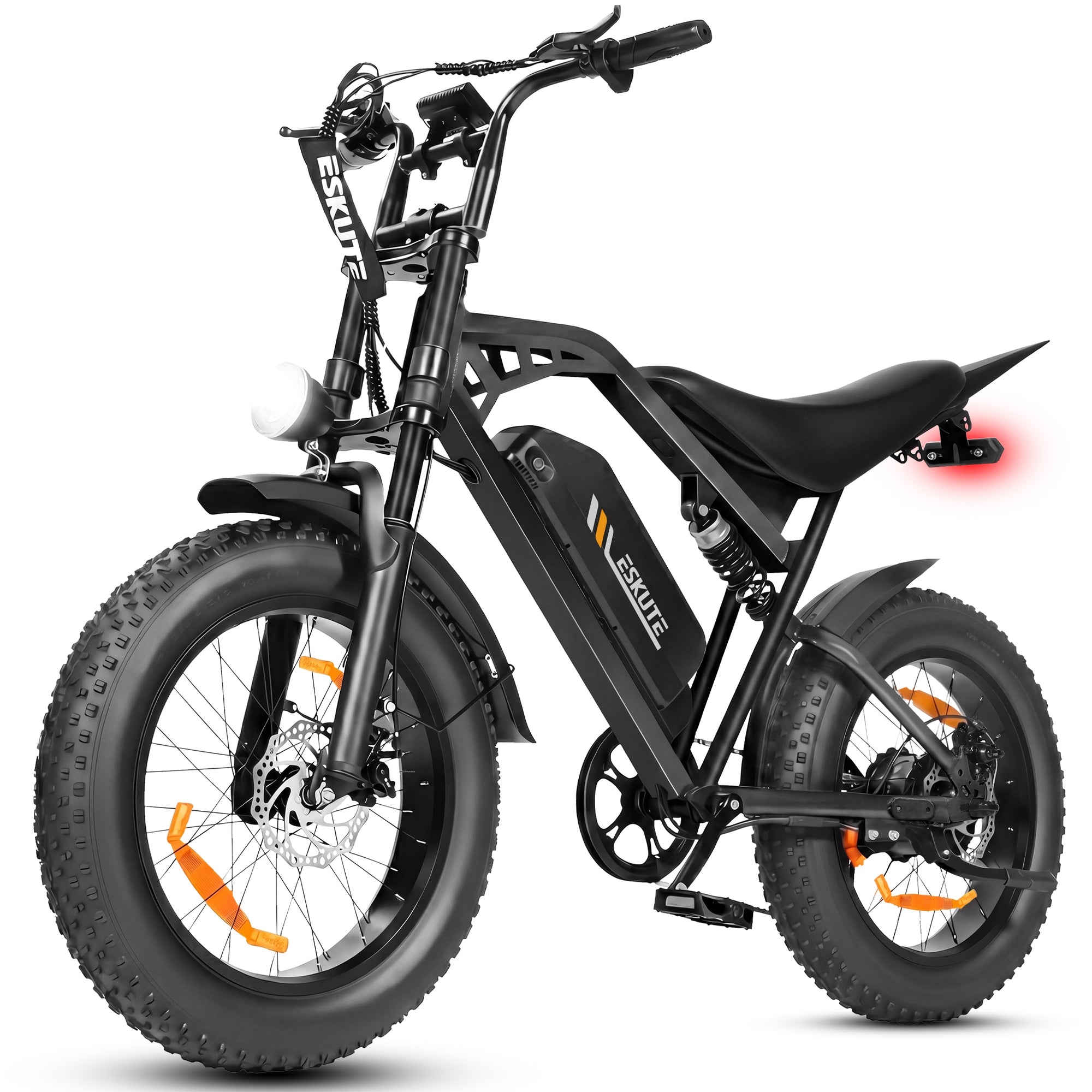 Eskute V202 Retro Electric Bike 250W 48V 20.8Ah | Full Suspension Fat Tire E-Bike