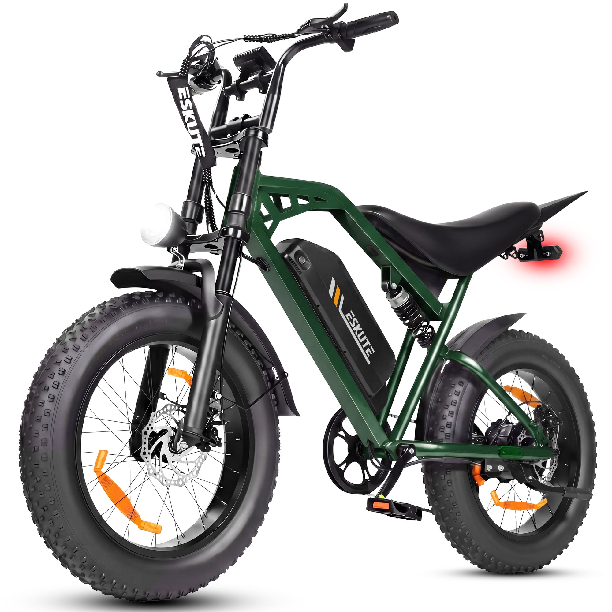 Eskute V202 Retro Electric Bike 250W 48V 20.8Ah | Full Suspension Fat Tire E-Bike