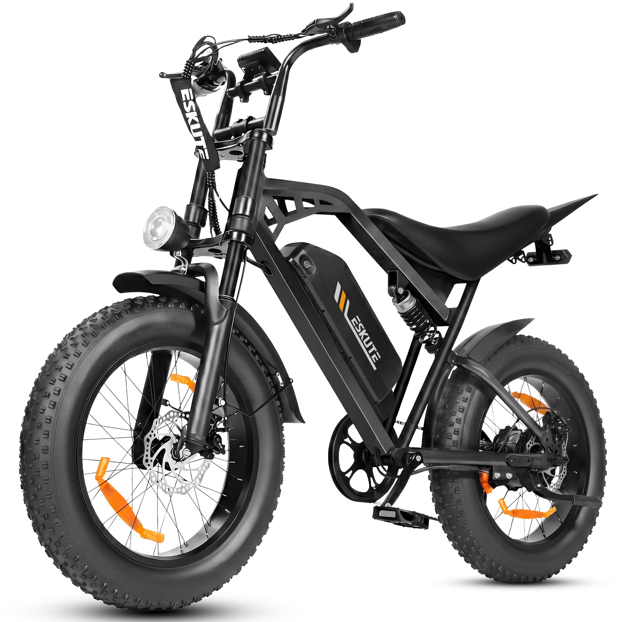 Eskute V202 Retro Electric Bike 250W 48V 20.8Ah | Full Suspension Fat Tire E-Bike