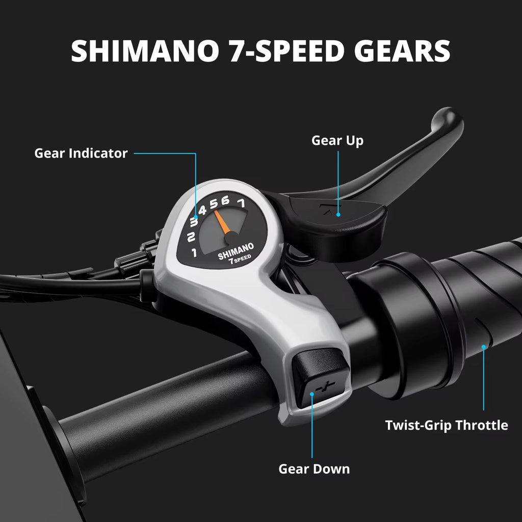 Fat Tire Electric Bike 20x4 Off-Road | Foldable