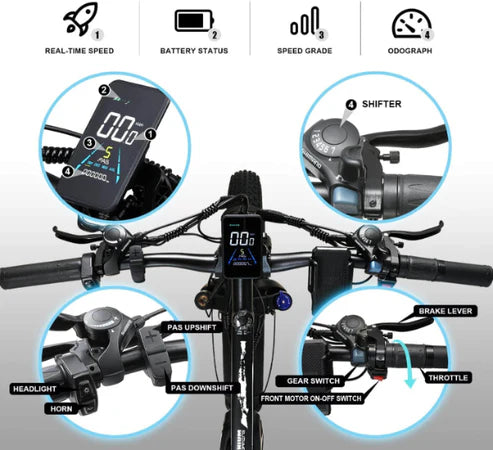 KETELES K800 2000W Dual Motor 48V23Ah Mountain Electric Bike