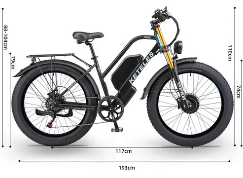 KETELES XF4000 2000W Dual Motor Mountain Electric Bike